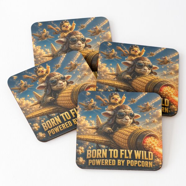 Item preview, Sheep Flying Popcorn Plane Adventure designed and sold by JBXDesigner.
