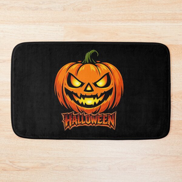 Item preview, Glowing Evil Jack‑O’-Lantern – Halloween Pumpkin Art designed and sold by Rocket&Stars.