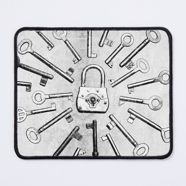 Item preview, Circle of Antique Keys Around Padlock designed and sold by Ghoul Enterprises.