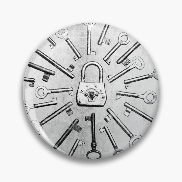 Item preview, Circle of Antique Keys Around Padlock designed and sold by Ghoul Enterprises.