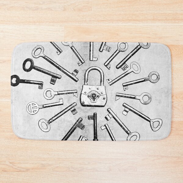Item preview, Circle of Antique Keys Around Padlock designed and sold by Ghoul Enterprises.