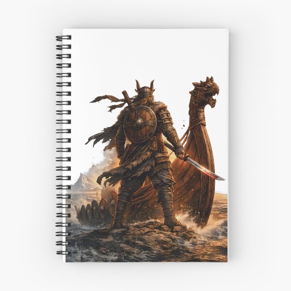 Item preview, Fearless Viking Warrior on Norse Longship designed and sold by CreativeMindsetLab.