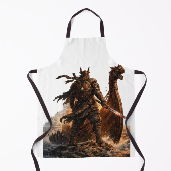 Item preview, Fearless Viking Warrior on Norse Longship designed and sold by CreativeMindsetLab.