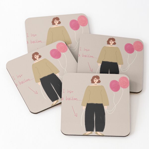 Item preview, I Lost A Balloon Quirky Cute Girl Illustration designed and sold by WenjuanArt.