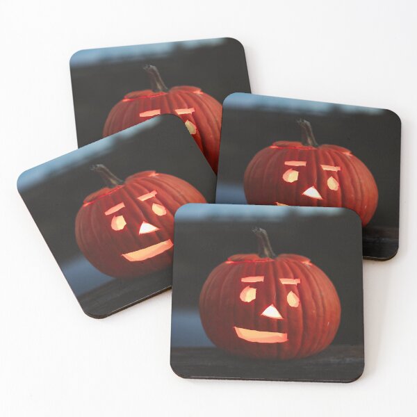 Item preview, Glowing Halloween Jack o Lantern Pumpkin in Dark Night designed and sold by NorthWild.