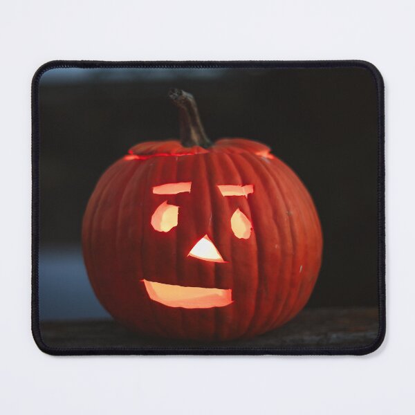 Item preview, Glowing Halloween Jack o Lantern Pumpkin in Dark Night designed and sold by NorthWild.