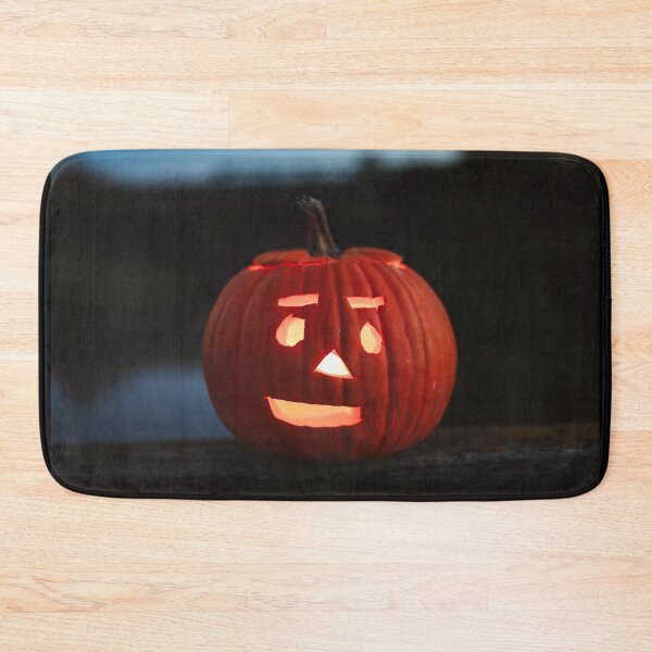 Item preview, Glowing Halloween Jack o Lantern Pumpkin in Dark Night designed and sold by NorthWild.