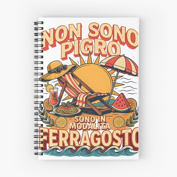 Item preview, Non sono pigro sono in modalita FERRAGOSTO, italian summer vibe  designed and sold by BARKAcreations.