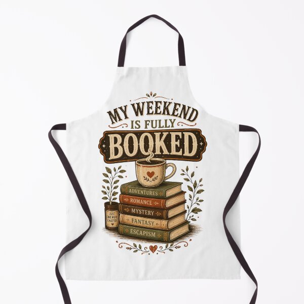 Item preview, My Weekend Is Fully Booked | Funny Reader Gift | Book Lover Design designed and sold by DaVinci_drop.
