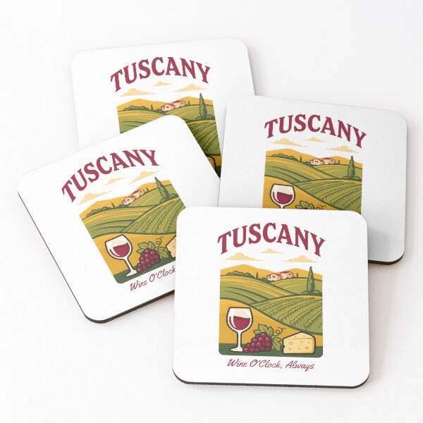 Item preview, Tuscany :wine o'clock always,italian summer vibe  designed and sold by BARKAcreations.