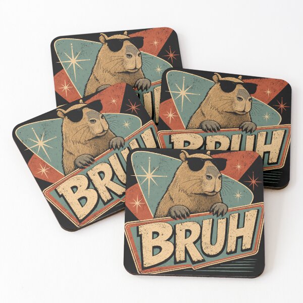 Item preview, Bruh Capybara Cool Animal Meme designed and sold by RetroMini2026.