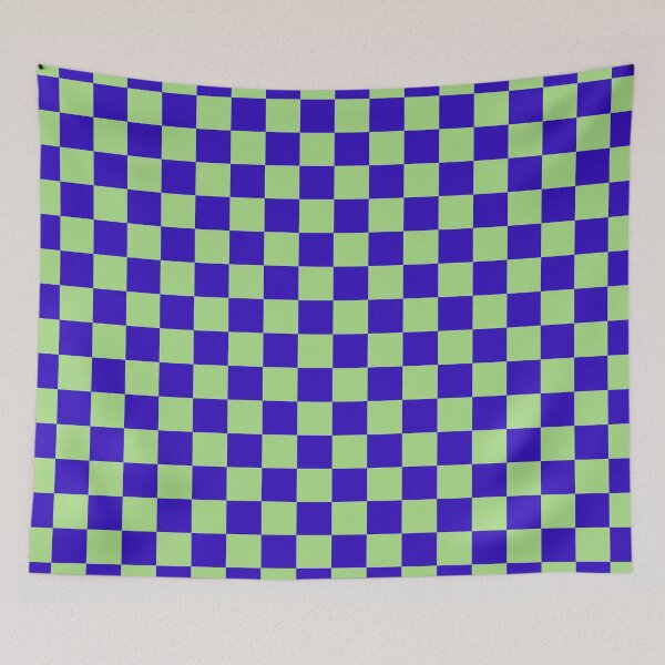 Item preview, Blue and Green Chequered Pattern designed and sold by Jeallan Designs.