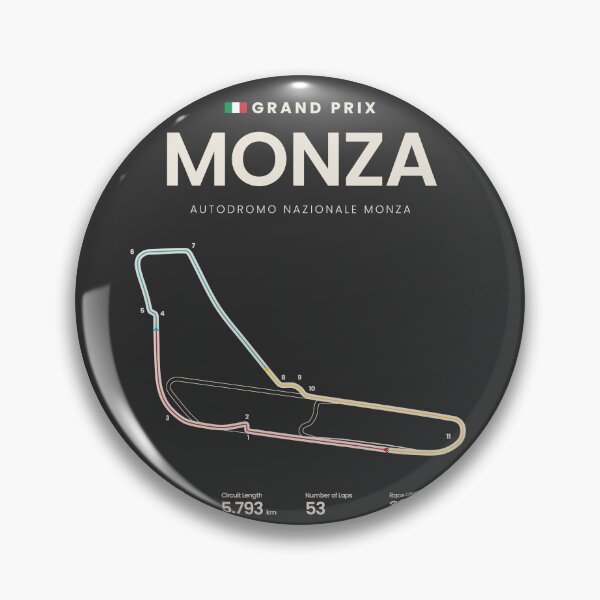Item preview, Monza Circuit | Italian Grand Prix Motorsports Circuit Map designed and sold by archetype prints.