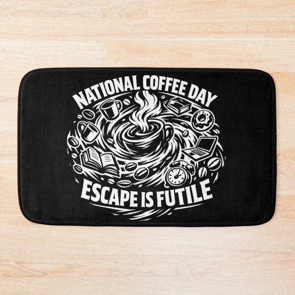 Item preview, Escape is Futile National Coffee Day Office Trap designed and sold by irfanshikh.