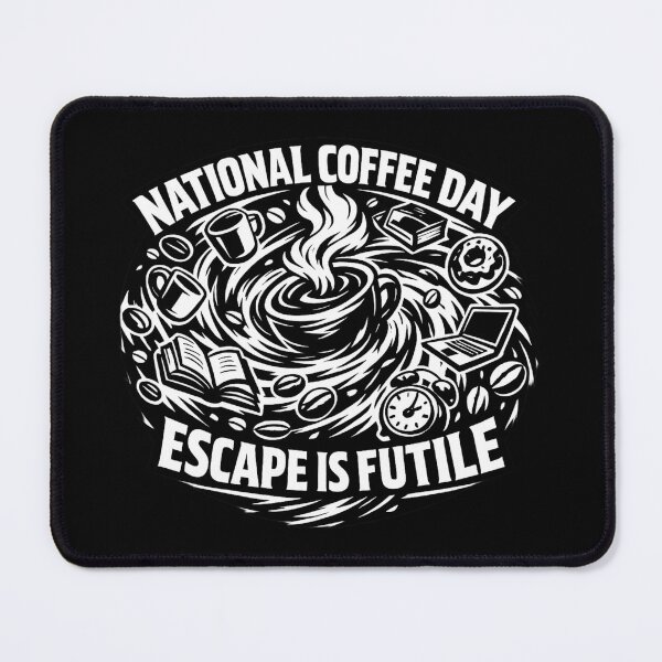 Item preview, Escape is Futile National Coffee Day Office Trap designed and sold by irfanshikh.
