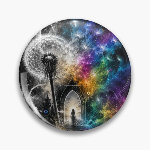 Item preview, Portal of Freedom - Geometric Dandelion Vision designed and sold by Personiq Kaleido.
