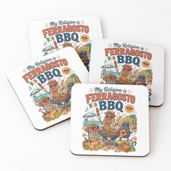 Item preview, My religion is FERRAGOSTO BBQ,italian summer vibe  designed and sold by BARKAcreations.