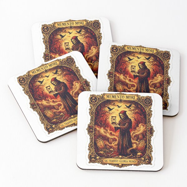 Item preview, Grim Reaper Memento Mori - Vintage Cemetery & Hourglass Tarot Art designed and sold by BloopyWorks.