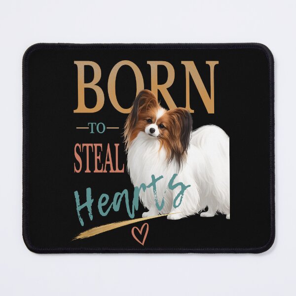 Item preview, Born to Steal Hearts | Papillon Dog Lover T-Shirt | Elegant Papillon Illustration designed and sold by PapillonArtStudio.
