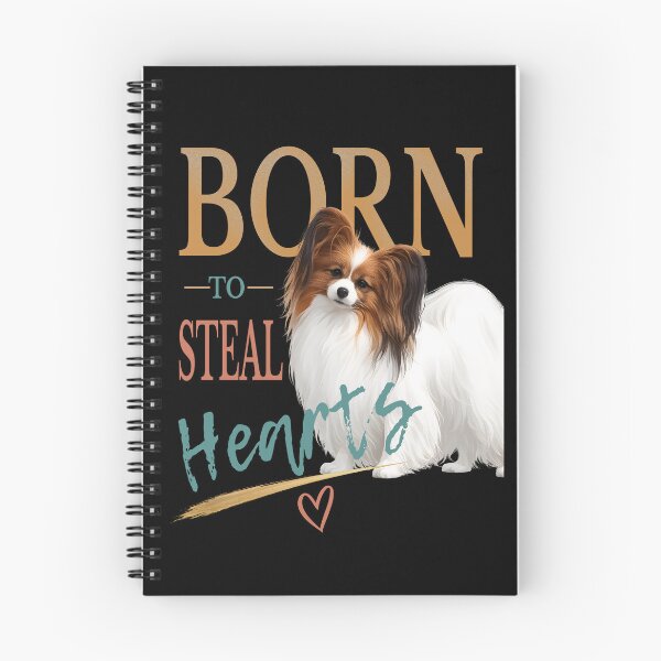 Item preview, Born to Steal Hearts | Papillon Dog Lover T-Shirt | Elegant Papillon Illustration designed and sold by PapillonArtStudio.
