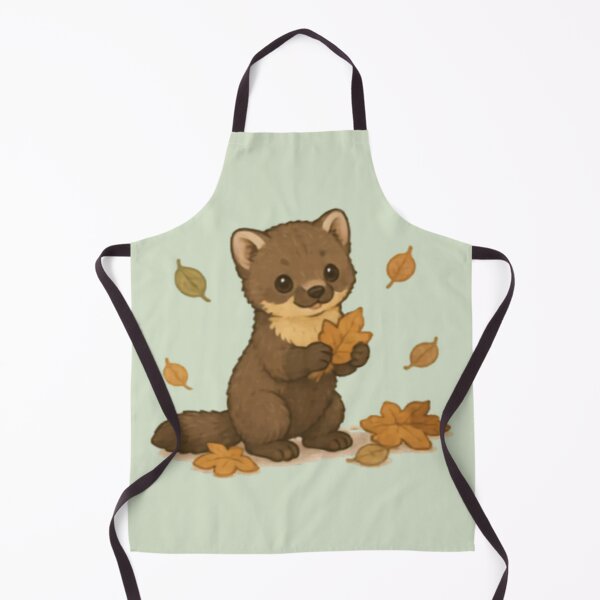 Item preview, Cute Autumn Pine Marten designed and sold by MellowMunchkins.