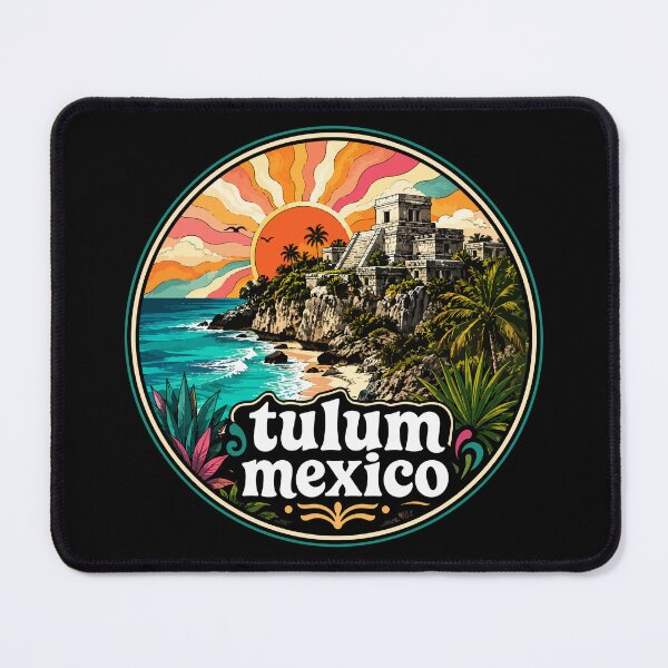 Item preview, Tulum Mayan Ruins Mexico Trippy Art designed and sold by TomFrontierArt.