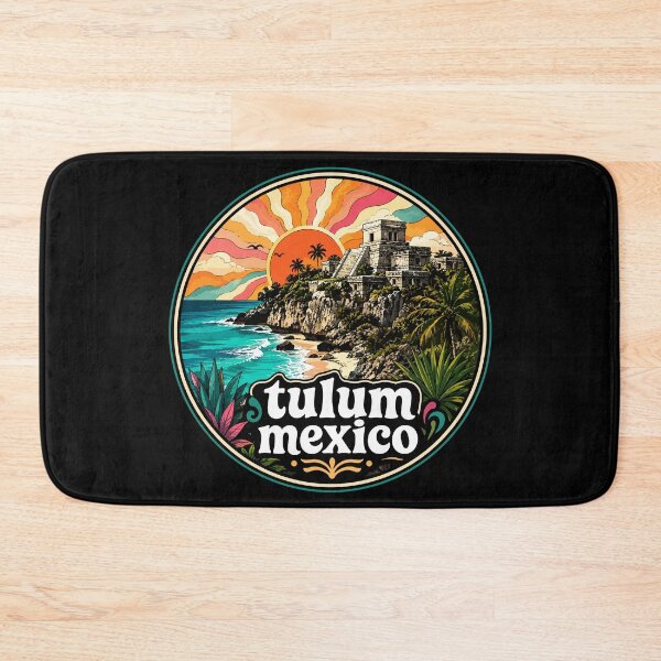 Item preview, Tulum Mayan Ruins Mexico Trippy Art designed and sold by TomFrontierArt.