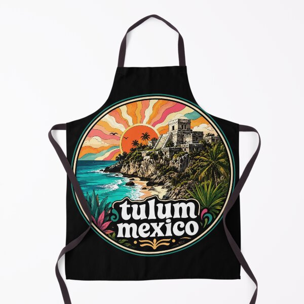 Item preview, Tulum Mayan Ruins Mexico Trippy Art designed and sold by TomFrontierArt.