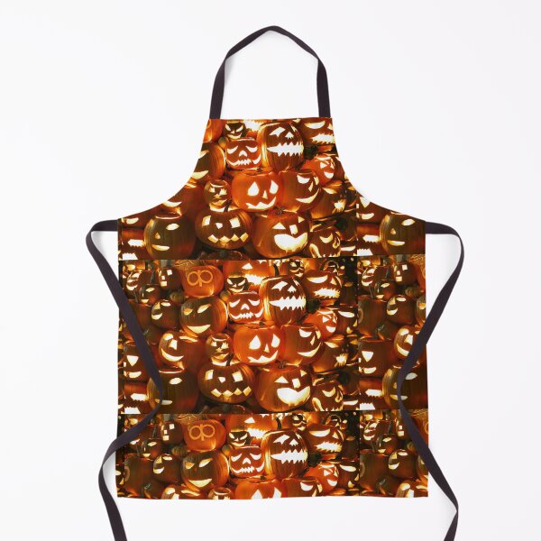 Item preview, Massive Glowing Halloween Jack o Lantern Pumpkin Pile Pattern designed and sold by NorthWild.