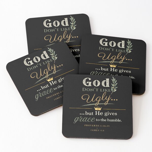 Item preview, God Don't Like Ugly... But He Gives Grace Proverbs 616 designed and sold by Mdcazeem.