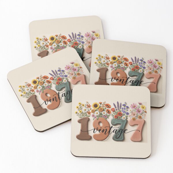 Item preview, Vintage 1977 Wildflower Floral 50th Birthday Women Girls  designed and sold by gear-posters.