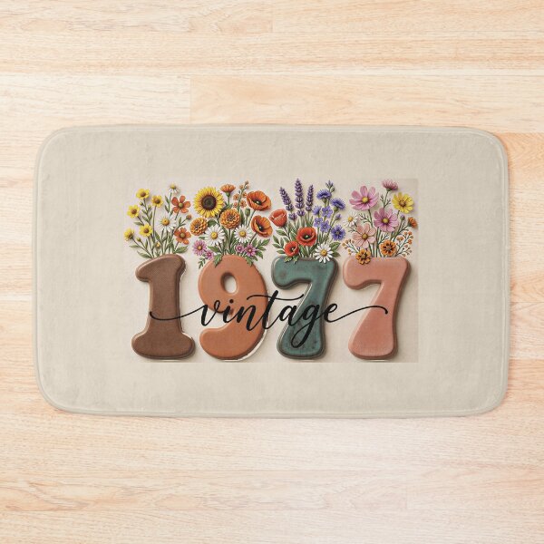 Item preview, Vintage 1977 Wildflower Floral 50th Birthday Women Girls  designed and sold by gear-posters.