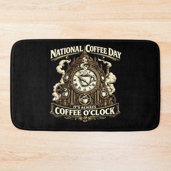 Item preview, It's Always Coffee O'Clock National Coffee Day Steampunk designed and sold by irfanshikh.
