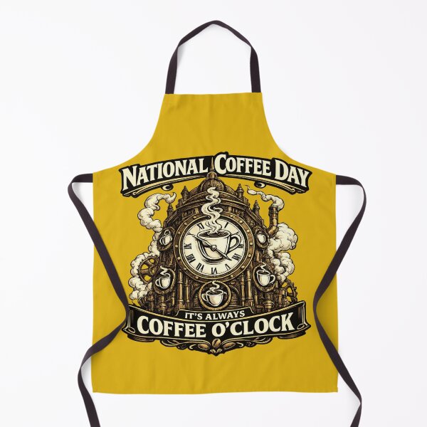 Item preview, It's Always Coffee O'Clock National Coffee Day Steampunk designed and sold by irfanshikh.