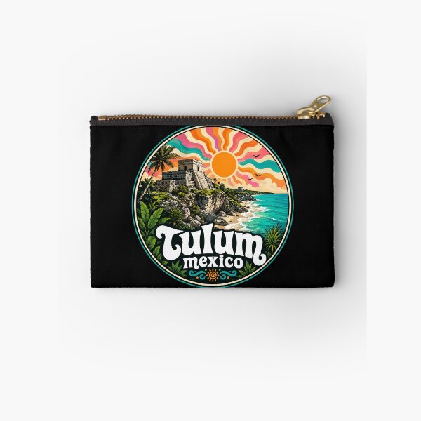 Item preview, Tulum Mayan Ruins Mexico Coast Trippy Art designed and sold by TomFrontierArt.