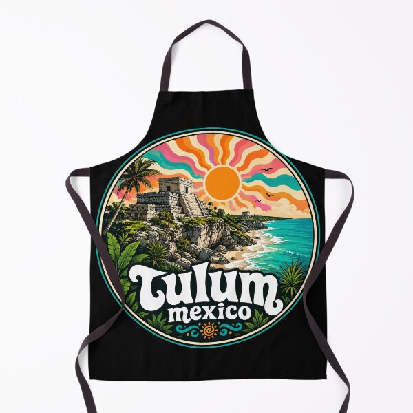 Item preview, Tulum Mayan Ruins Mexico Coast Trippy Art designed and sold by TomFrontierArt.