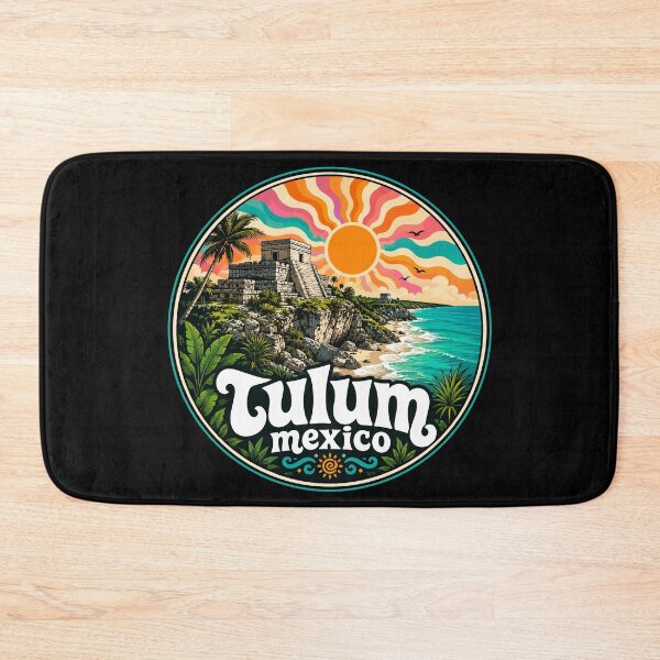 Item preview, Tulum Mayan Ruins Mexico Coast Trippy Art designed and sold by TomFrontierArt.