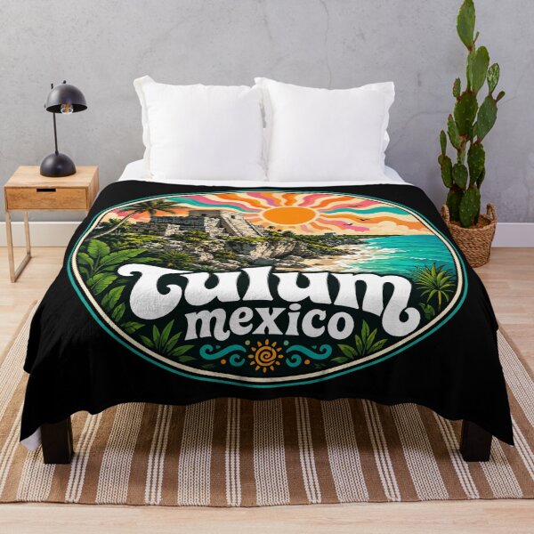 Item preview, Tulum Mayan Ruins Mexico Coast Trippy Art designed and sold by TomFrontierArt.