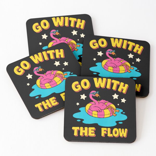 Item preview, Go With The Flow Pink Flamingo Beach Design designed and sold by Mdcazeem.