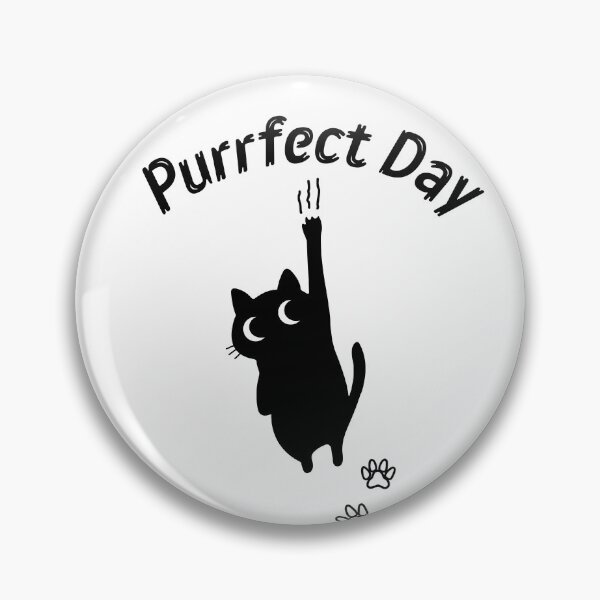 Item preview, Purrfect Day Black cat t-shirt designed and sold by teeNova Wear.