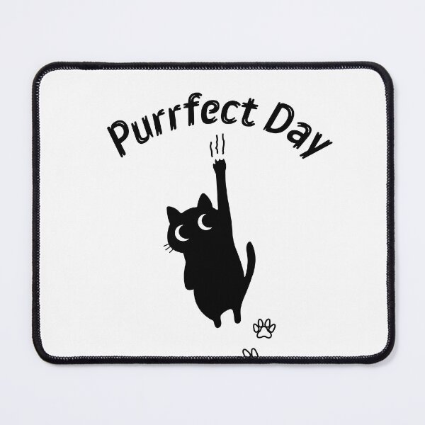 Item preview, Purrfect Day Black cat t-shirt designed and sold by teeNova Wear.