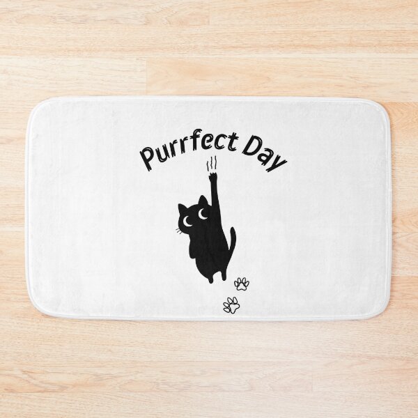 Item preview, Purrfect Day Black cat t-shirt designed and sold by teeNova Wear.