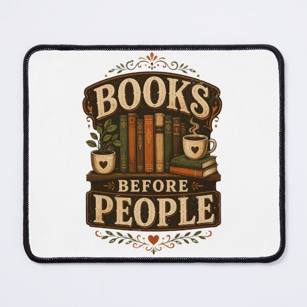 Item preview, Books Before People | Funny Bibliophile Shirt | Introvert Reader Gift designed and sold by DaVinci_drop.