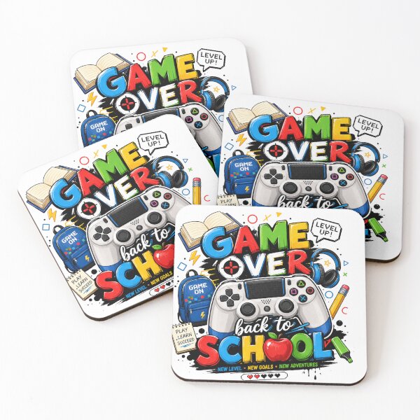 Item preview, Game Over, Back to School – Level Up Gamer T-Shirt Design designed and sold by Samasem365.