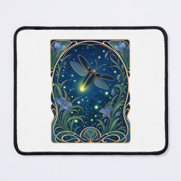 Item preview, Luminescent Firefly Art Nouveau Insect designed and sold by AntiqueImages.