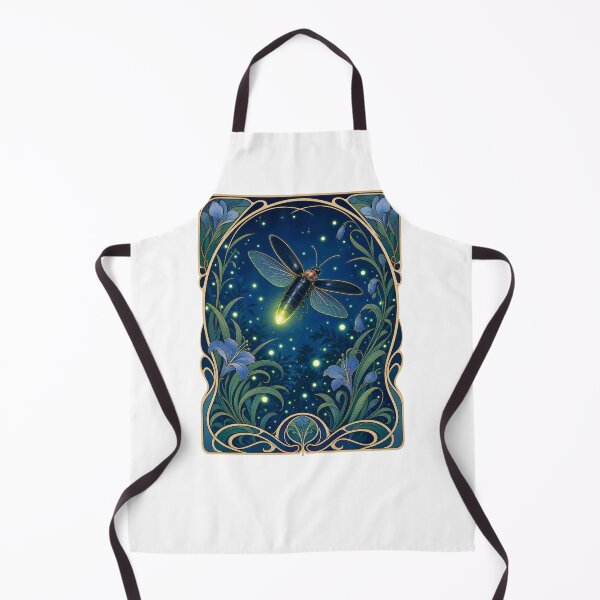 Item preview, Luminescent Firefly Art Nouveau Insect designed and sold by AntiqueImages.