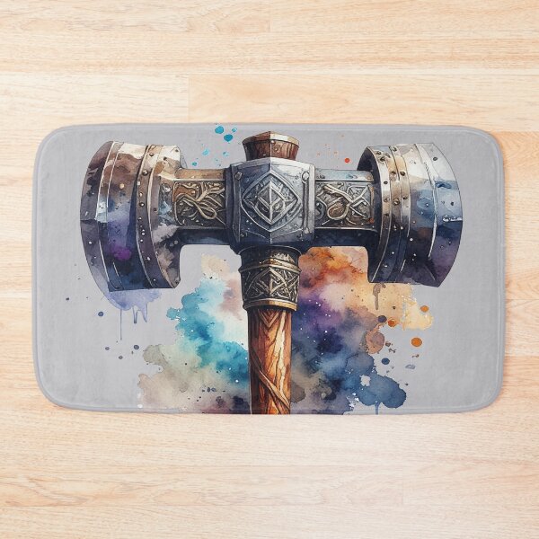 Item preview, Hammer of the Gods with watercolors, Vikings designed and sold by LiskoDesign.