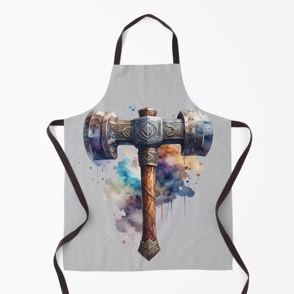 Item preview, Hammer of the Gods with watercolors, Vikings designed and sold by LiskoDesign.