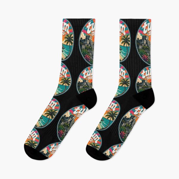 Item preview, Tulum Mayan Ruins Mexico Trippy Art Travel designed and sold by TomFrontierArt.