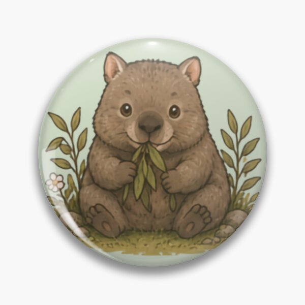 Item preview, Snack Time Wombat designed and sold by MellowMunchkins.